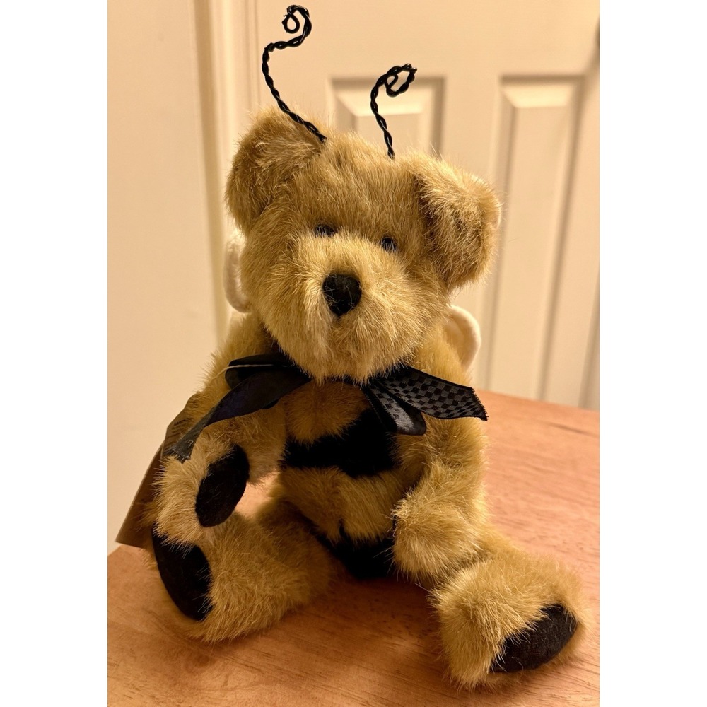 Boyds Bears Clover L. Buzzoff 91772 Brown Bear Bee 11" Plush Stuffed Animal